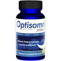 Jeleuri pentru somn cu aroma de cirese Optisomn, 30 bucati, Zdrovit
