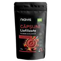 Pulbere ecologica din capsuni liofilizate, 50 g, Niavis