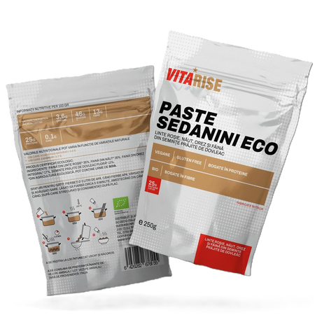 Paste eco cu leguminoase si seminte de dovleac Sedanini, 250 g, Vitarise 727441