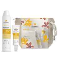 Pachet Spray transparat cu SPF 50 200 ml+ Fluid Invizibil SPF50 50 ml Repaskin, Sesderma