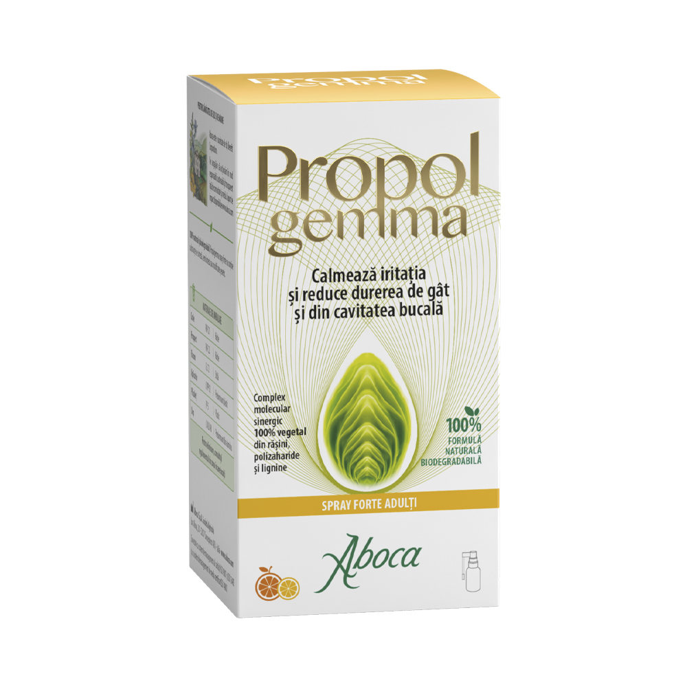 Spray pentru dureri in gat Propolgemma Forte, 30 ml, Aboca