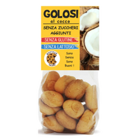 Biscuiti cu nuca de cocos, fara zahar, 180 g, Biovicta