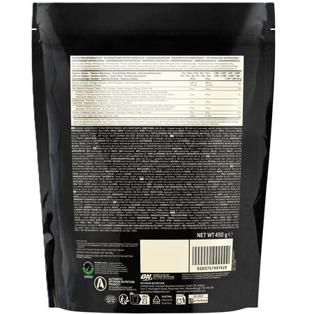 Pudra proteica din zer cu aroma de banana 100% Whey Gold Standard, 450 g, Optimum Nutrition 727831
