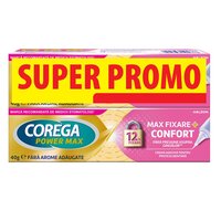 Pachet Crema adeziva pentru proteza dentara Max Fixare Confort Corega, 2x40 g, Haleon