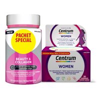Pachet Centrum pentru femei 30 comprimate + Centrum Beauty&Collagen 30 capsule, Haleon