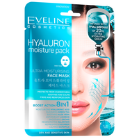 Masca faciala ultra hidratanta cu acid hialuronic Hyaluron Moisture Pack, 20 ml, Eveline Cosmetics