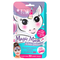Masca faciala tip servetel Cute Unicorn, 7 ml, Eveline Cosmetics
