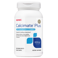 Calciu, magneziu si vitamina D3 Calcimate Plus, 120 tablete, GNC
