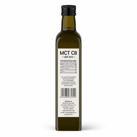 Ulei MCT C8 BIO, 750 ml, Deco Italia 728088
