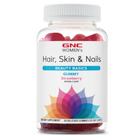 Jeleuri cu biotina pentru par, piele si unghii Hair, Skin & Nails, 60 bucati, GNC