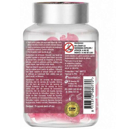 Ser leave-in cu vitamine pentru par uscat, 25 bucati, Lucovitaal 729140