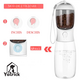 Sticla portabila 2-in-1 pentru caini si pisici alba, 330 ml, Yatrick 728140