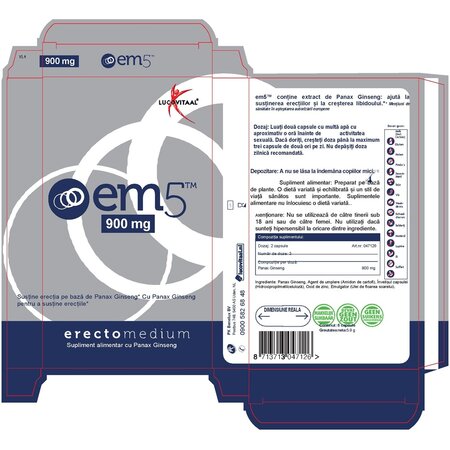EM5 Erectomedium, 6 capsule, Lucovitaal 729206