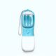 Sticla portabila 2-in-1 pentru caini si pisici albastra, 330 ml, Yatrick 728174