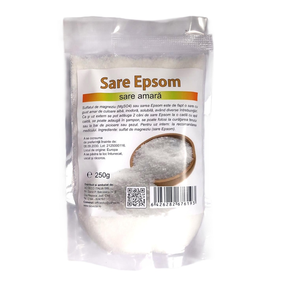 Sare Epsom, sare amara, 250 g, Deco Italia