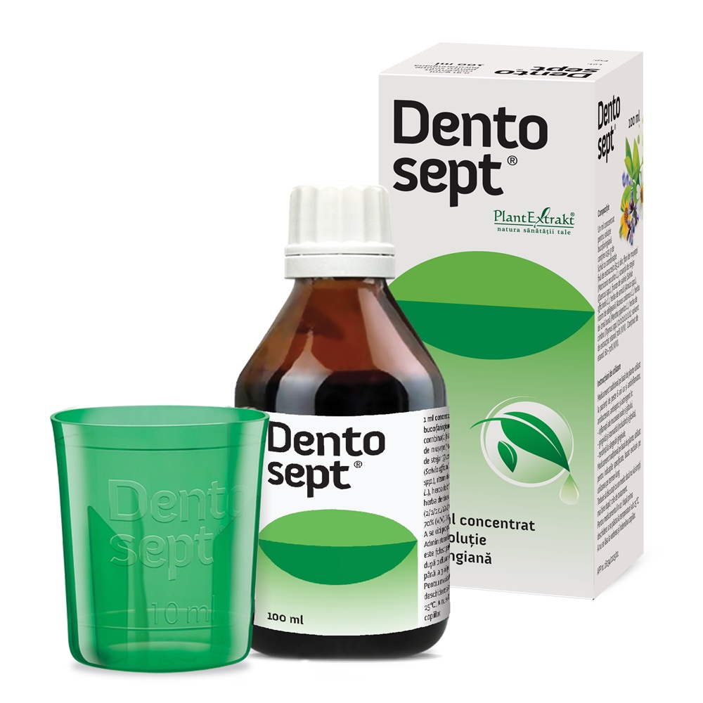 Dentosept, 0,91 g/ml concentrat pentru soluție bucofaringiană, 100 ml, Plant Extrakt