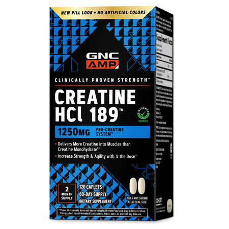 Creatina hidroclorida HCl 189, 120 tablete, GNC 728321