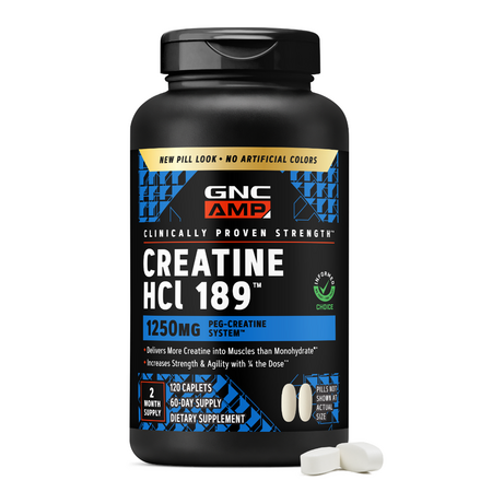 Creatina hidroclorida HCl 189, 120 tablete, GNC 728322
