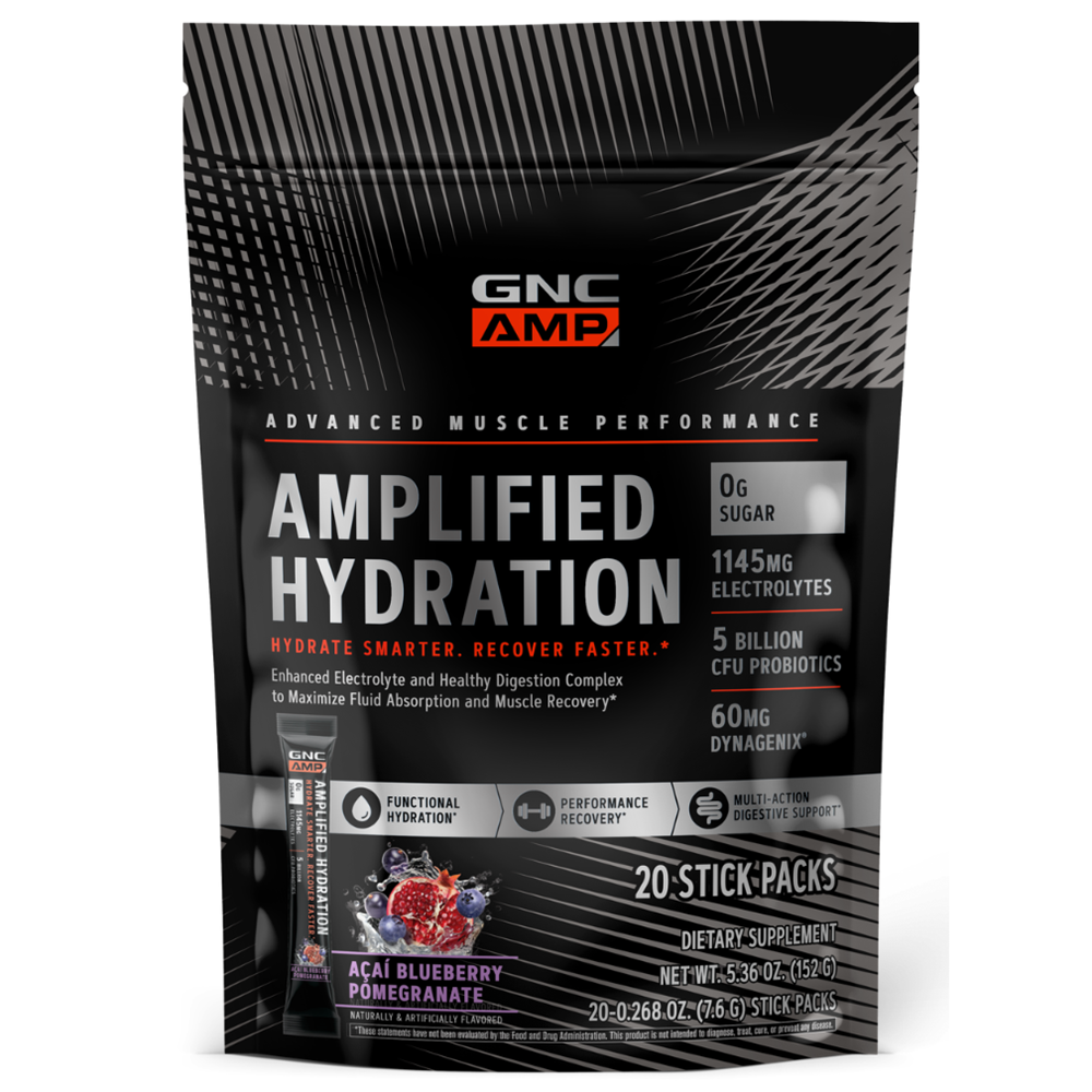 Electroliti cu aroma de acai, afine si rodie, 20 plicuri, GNC