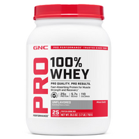 Pudra proteica din zer fara aroma Pro Performance, 750 g, GNC