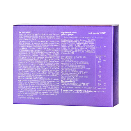Probiotic blend BactoFemme, 30 capsule, Aronia Charlottenburg 728526