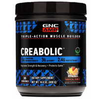 Creatina monohidrata cu aroma de fructe tropicale Creabolic, 408 g, GNC