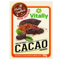 Pudra de cacao medium, 100 g, Vitally