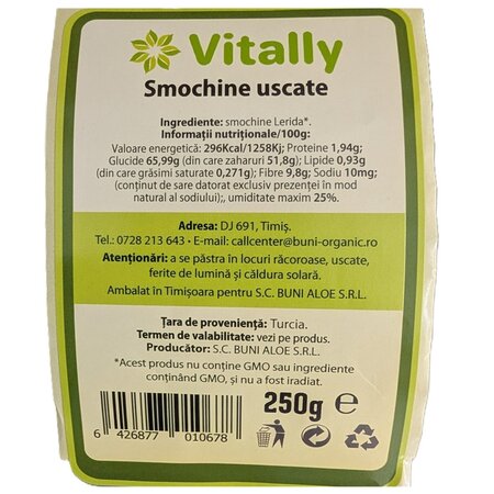 Smochine uscate, 250 g, Vitally 728626