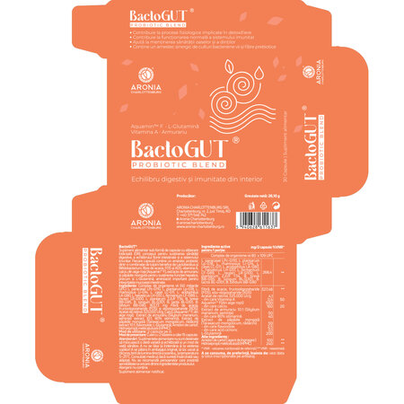 Probiotic blend BactoGut, 30 capsule, Aronia Charlottenburg 728584