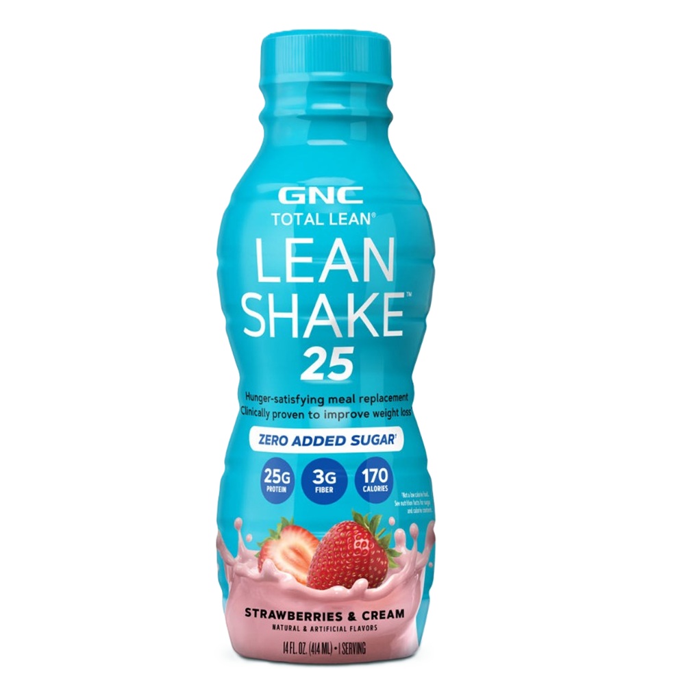 Shake cu aroma de capsuni si frisca Total Lean, 414 ml, GNC