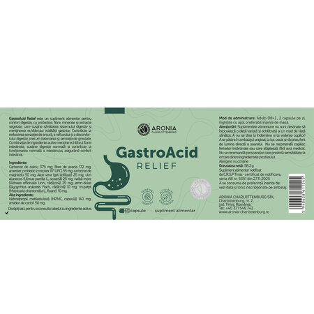 GastroAcid Relief, 60 capsule, Aronia Charlottenburg 728669
