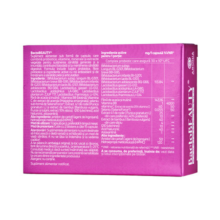 Probiotic blend BactoBeauty, 30 capsule, Aronia Charlottenburg 728687