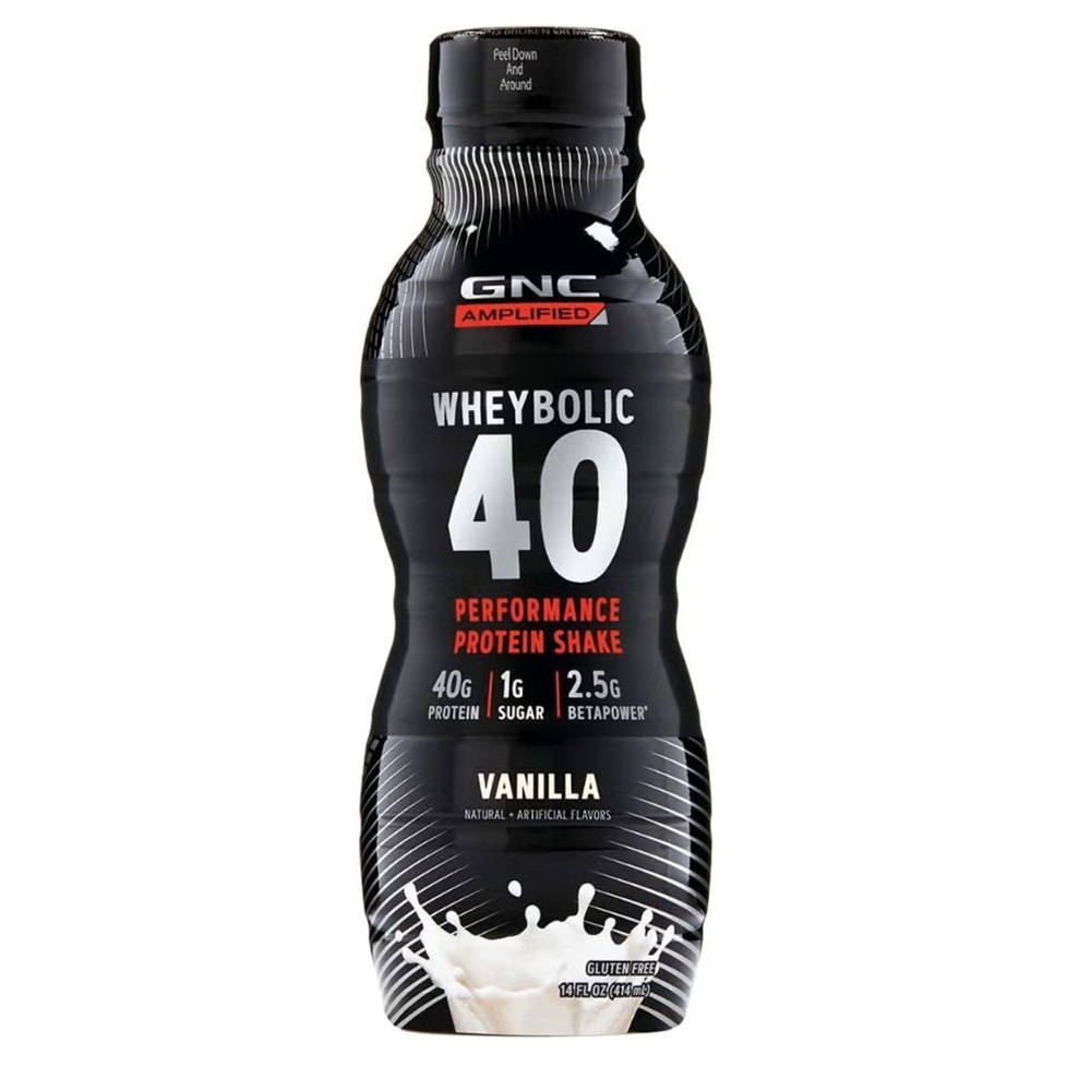 Shake proteic cu aroma de vanilie Wheybolic, 414 ml, GNC