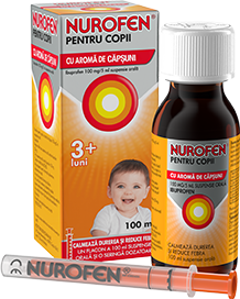 Poza pachet Pentru Copii Cu Aroma de cǎpșuni 100 mg / 5 ml