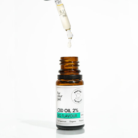 Ulei de canepa 2% pentru caini si pisici fara aroma, 10 ml, Doctor Totolici 728917