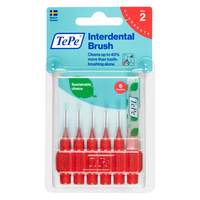 Periute interdentare Marimea 2 Rosu Original, 6 bucati, TePe