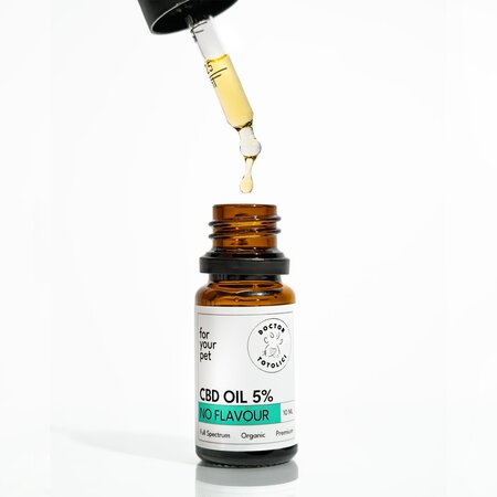 Ulei de canepa 5% pentru caini si pisici fara aroma, 10 ml, Doctor Totolici 729136