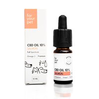 Ulei de canepa 10% pentru caini si pisici cu aroma de somon, 10 ml, Doctor Totolici