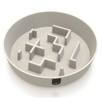 Bol hranire lenta pentru caini biocompozit culoare Offwhite Marime M Slowfeeder, 1 bucata, Doctor Totolici