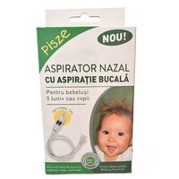 Aspirator nazal cu aspiratie bucala cu varf moale, 1 bucata, Pisze