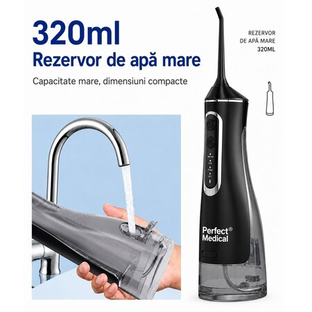 Dus Bucal PM-51B, Negru, 1 bucata, Perfect Medical 729541