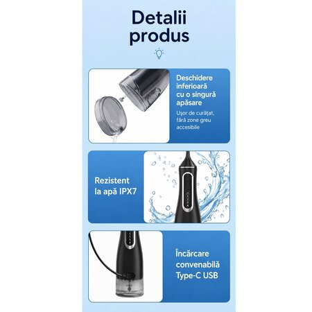 Dus Bucal PM-51B, Negru, 1 bucata, Perfect Medical 729546