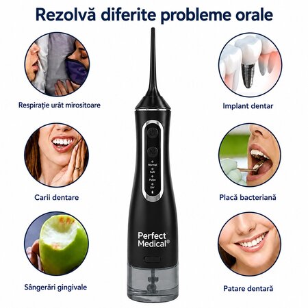 Dus Bucal PM-51B, Negru, 1 bucata, Perfect Medical 729543