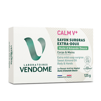 Sapun extra fin cu ulei de migdale Calm V+, 125 g, Laboratoires Vendome