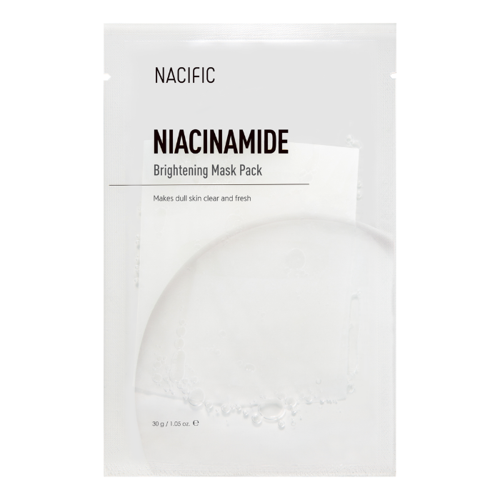 Masca faciala pentru luminozitate cu niacinamida Brightening Mask Pack, 30 g, Nacific
