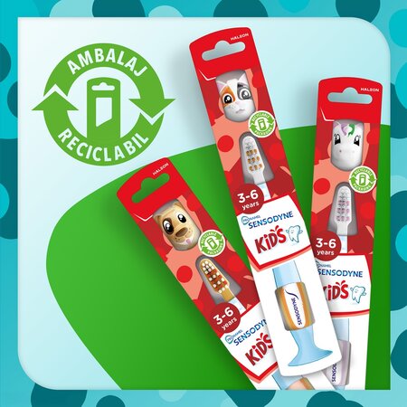 Periuta de dinti pentru copii Soft Sensodyne Kids Electric Castle, 1 bucata, Haleon 729889