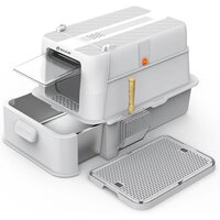Litiera modulara din inox cu sertar pentru pisici, marimea XL, Shaw
