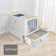Litiera modulara din inox cu sertar pentru pisici, marimea XL, Shaw 729910