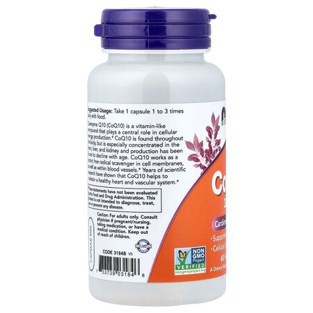 Coeznima Q10, 30mg, 60 capsule vegetale, Now Foods 729965