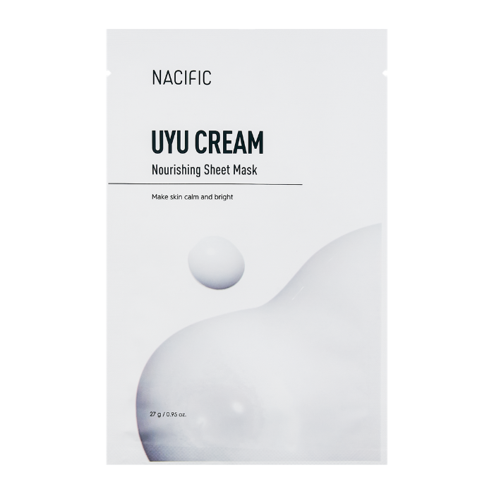 Masca faciala hidranta Nourishing Sheet Mask Uyu Cream, 27 g, Nacific